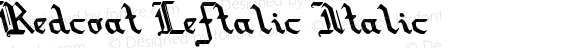 Redcoat Leftalic Italic