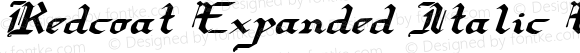 Redcoat Expanded Italic Expanded Italic