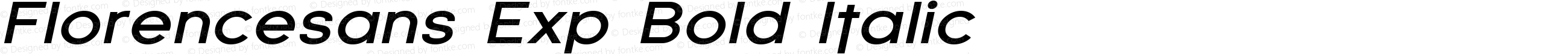 Florencesans Exp Bold Italic