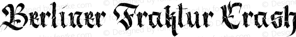 Berliner Fraktur Crashed Regular