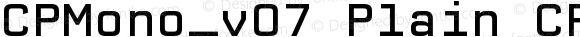 CPMono_v07 Plain CPMono_v07-Plain