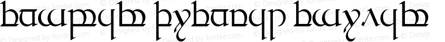 Tengwar Quenya 1