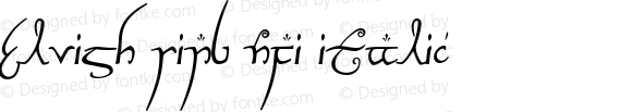 Elvish Ring NFI Italic