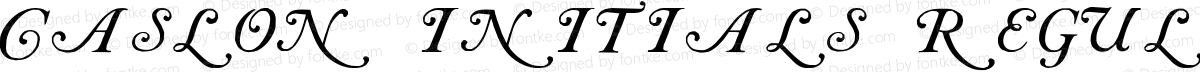 Caslon Initials Regular