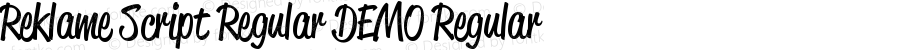 Reklame Script Regular DEMO Regular