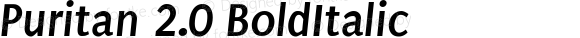 Puritan 2.0 Bold Italic