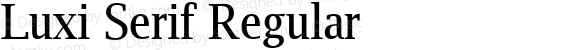 Luxi Serif Regular