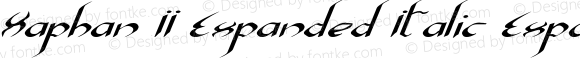 Xaphan II Expanded Italic Expanded Italic