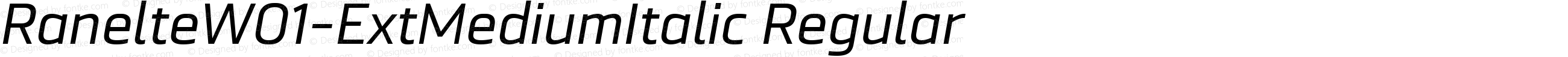 Ranelte W01 Ext Medium Italic