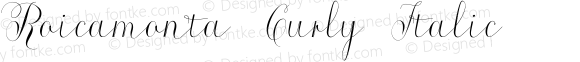 Roicamonta Curly Italic