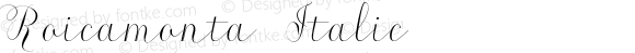 Roicamonta Italic