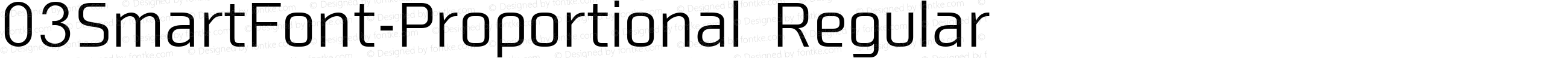 03SmartFont-Proportional Regular