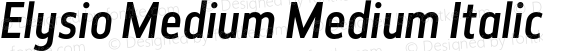Elysio Medium Medium Italic