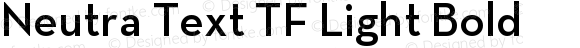 Neutra Text TF Light Bold