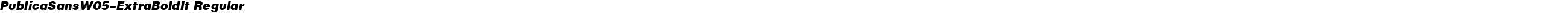 Publica Sans W05 ExtraBold It