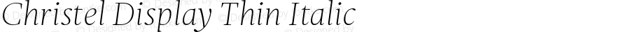 ChristelDisplay-ThinItalic