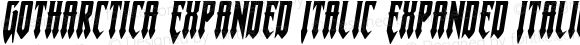 Gotharctica Expanded Italic Expanded Italic