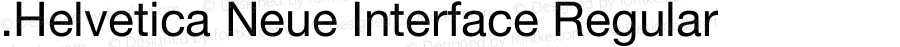 .Helvetica Neue Interface Regular