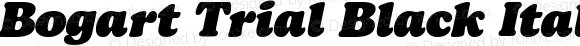 Bogart Trial Black Italic