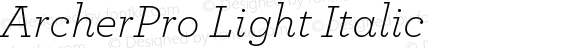 ArcherPro-LightItalic