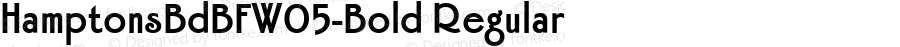 HamptonsBdBFW05-Bold Regular Version 1.00