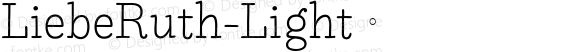 LiebeRuth-Light ☞ Version 1.000;PS 001.000;hotconv 1.0.70;makeotf.lib2.5.58329;com.myfonts.easy.liebe-fonts.liebe-ruth.light.wfkit2.version.3Xsr