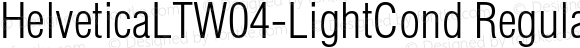 HelveticaLTW04-LightCond Regular