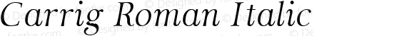 Carrig Roman Italic