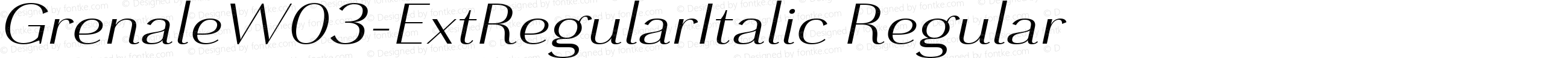 GrenaleW03-ExtRegularItalic Regular