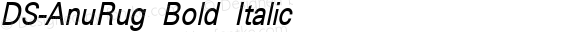 DS-AnuRug Bold Italic