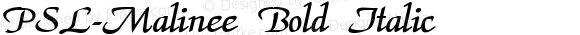 PSL-Malinee Bold Italic