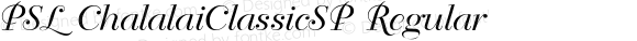 PSL ChalalaiClassicSP Regular Series 1, Version 3.0, for Win 95/98/ME/2000/NT, release December 2000.