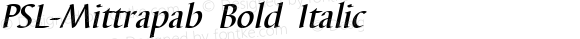 PSL-Mittrapab Bold Italic
