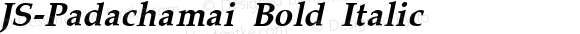 JS-Padachamai Bold Italic