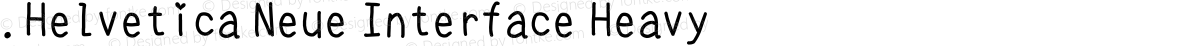 .Helvetica Neue Interface Heavy