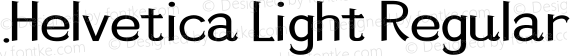 .Helvetica Light Regular