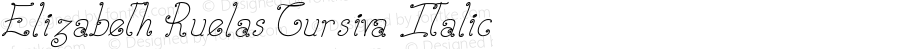 Elizabeth Ruelas Cursiva Italic