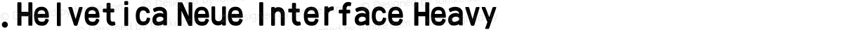 .Helvetica Neue Interface Heavy