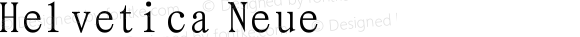 Helvetica Neue Italic