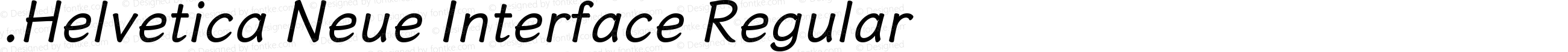 .Helvetica Neue Interface Regular