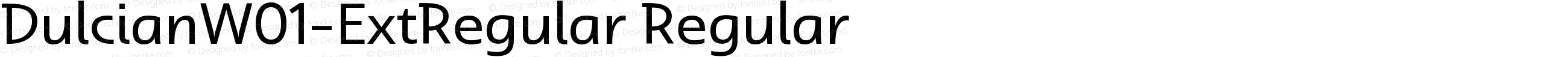 Dulcian W01 Ext Regular