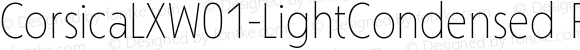 CorsicaLXW01-LightCondensed Regular