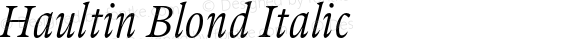 Haultin Blond Italic