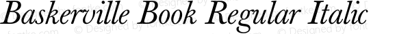Baskerville Book Regular Italic