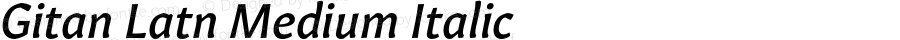 GitanLatn-MediumItalic