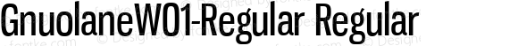 GnuolaneW01-Regular Regular Version 2.20