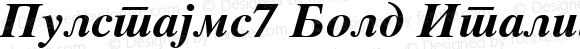 Pulstajms7 Bold Italic