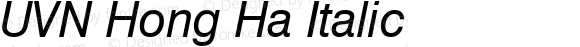 UVN Hong Ha Italic