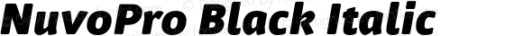 NuvoPro Black Italic