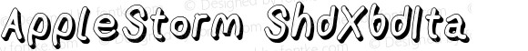 AppleStorm Shadow Extra Bold Italic